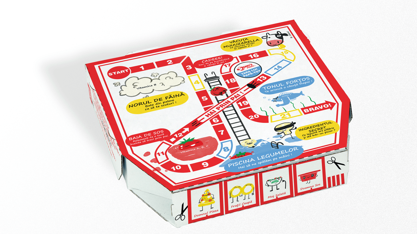 Jerry's Pizza board game box