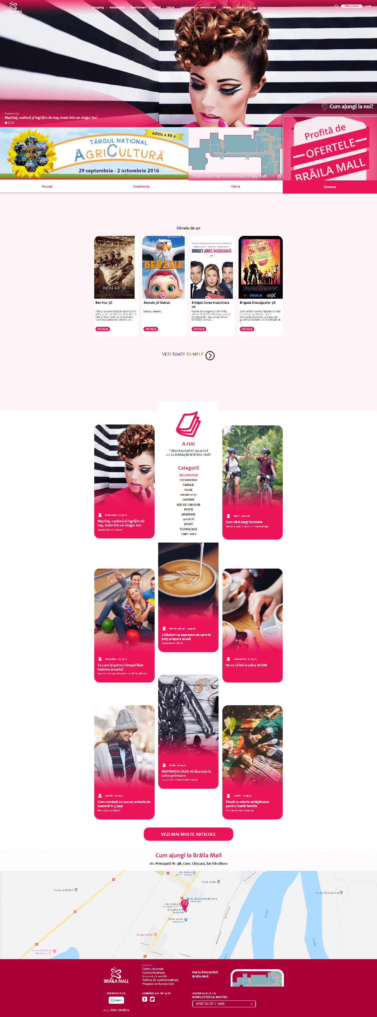 Braila Mall website design